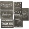 Thank You Cards with Envelopes, White Chalkboard Designs (4 x 6 In, 144 Pack)